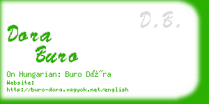 dora buro business card